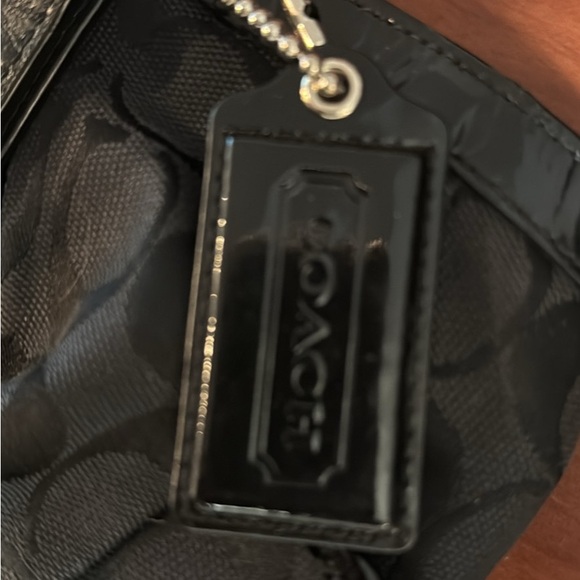 Coach Black Patterned Shoulder Bag - Picture 7 of 8